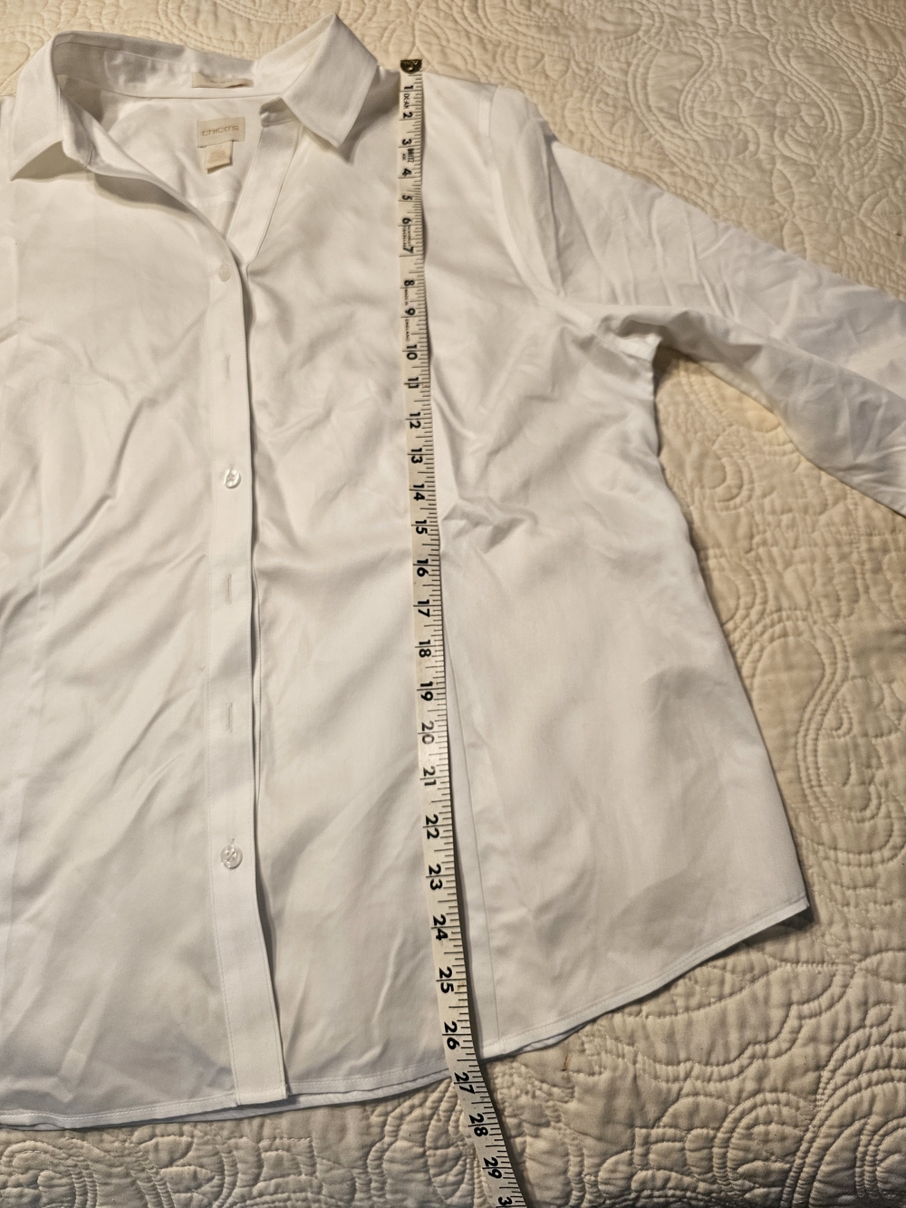 Chico's White Button-Front Blouse